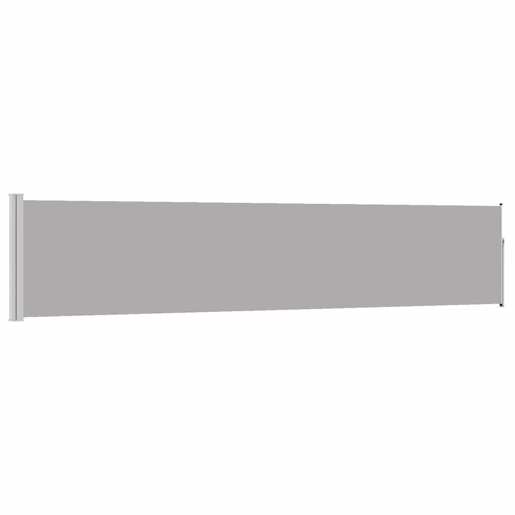 vidaXL Patio Retractable Side Awning 100x514 cm Grey 2