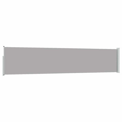 vidaXL Patio Retractable Side Awning 100x514 cm Grey 5