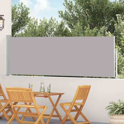 vidaXL Patio Retractable Side Awning 100x514 cm Grey 1
