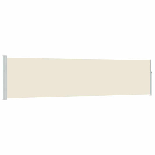 vidaXL Patio Retractable Side Awning 117x514 cm Cream 2