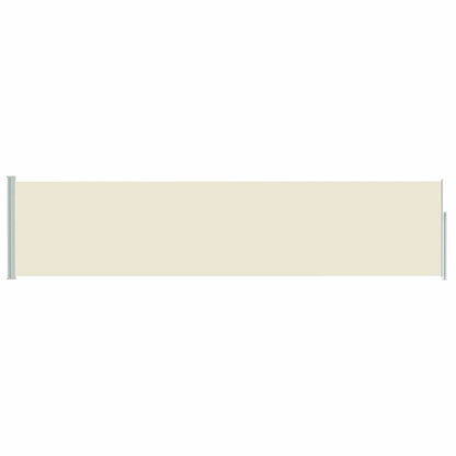 vidaXL Patio Retractable Side Awning 117x514 cm Cream 4