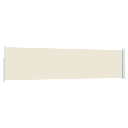 vidaXL Patio Retractable Side Awning 117x514 cm Cream 6