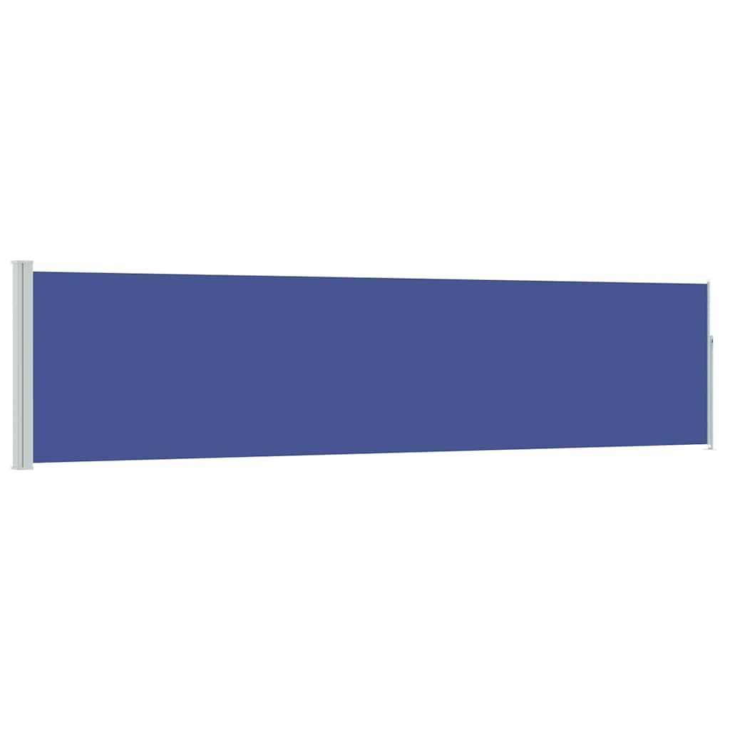 vidaXL Patio Retractable Side Awning 117x514 cm Blue 2