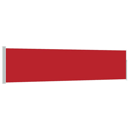 vidaXL Patio Retractable Side Awning 117x514 cm Red 2