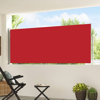 vidaXL Patio Retractable Side Awning 117x514 cm Red 3