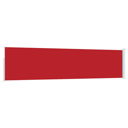 vidaXL Patio Retractable Side Awning 117x514 cm Red 6