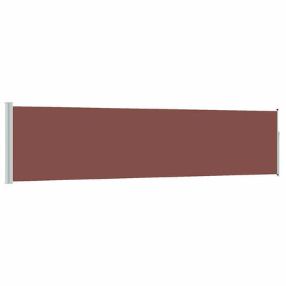 vidaXL Patio Retractable Side Awning 117x514 cm Brown 2