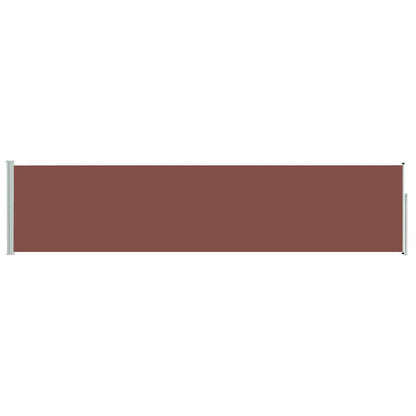 vidaXL Patio Retractable Side Awning 117x514 cm Brown 4