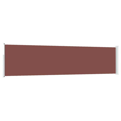 vidaXL Patio Retractable Side Awning 117x514 cm Brown 6