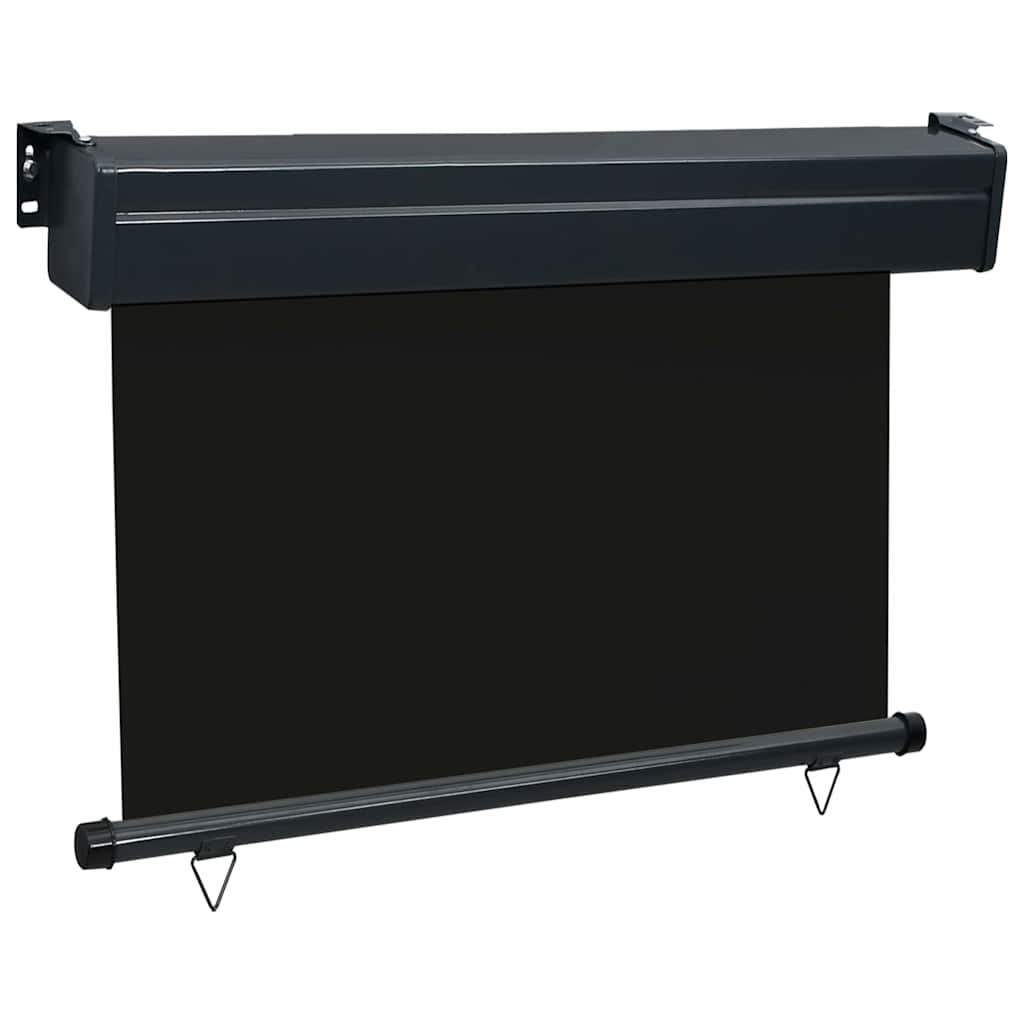 vidaXL Balcony Side Awning 85x250 cm Black 3