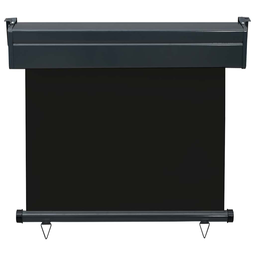 vidaXL Balcony Side Awning 85x250 cm Black 4
