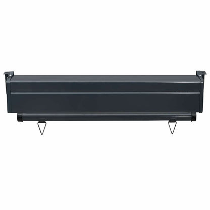 vidaXL Balcony Side Awning 85x250 cm Black 6