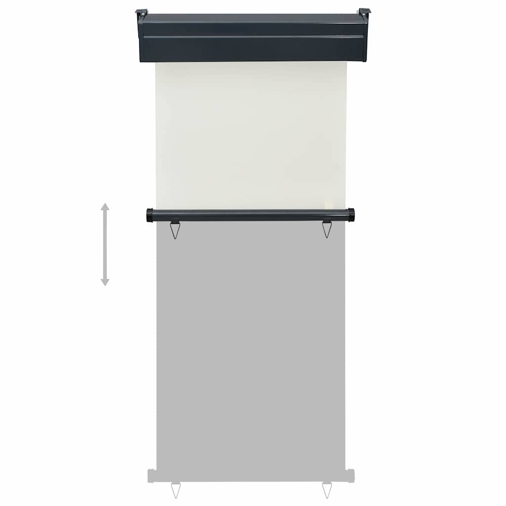 vidaXL Balcony Side Awning 85x250 cm Cream 5