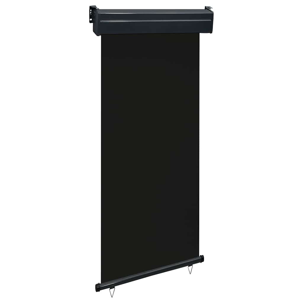 vidaXL Balcony Side Awning | Black | Steel, Aluminium, Polyester | 105x250 cm 1