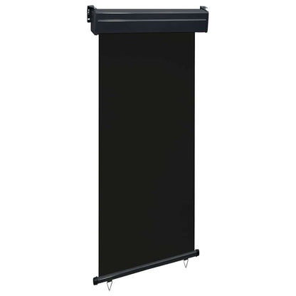 vidaXL Balcony Side Awning | Black | Steel, Aluminium, Polyester | 105x250 cm 1