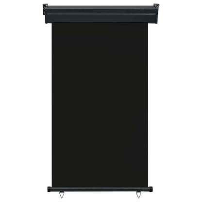 vidaXL Balcony Side Awning | Black | Steel, Aluminium, Polyester | 105x250 cm 2
