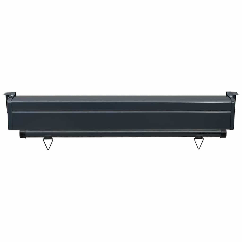 vidaXL Balcony Side Awning | Black | Steel, Aluminium, Polyester | 105x250 cm 6