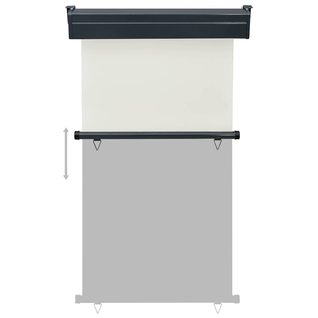 vidaXL Balcony Side Awning | Cream | Steel, Aluminium, 100% Polyester 5
