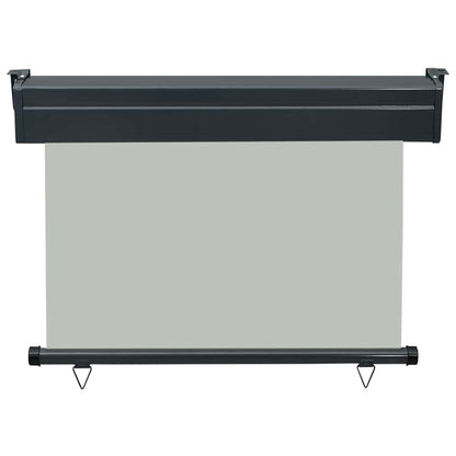 vidaXL Balcony Side Awning 105x250 cm Grey 4