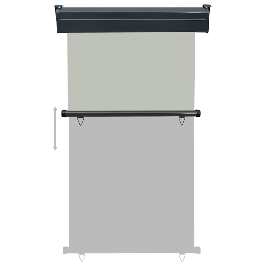vidaXL Balcony Side Awning 105x250 cm Grey 5