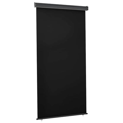 vidaXL Balcony Side Awning 125x250 cm Black 1