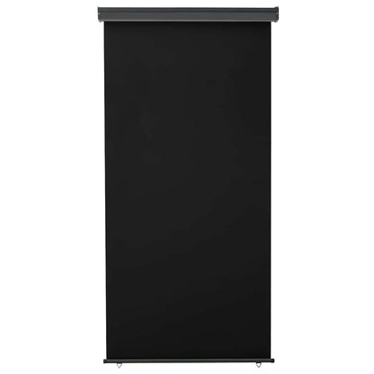 vidaXL Balcony Side Awning 125x250 cm Black 2