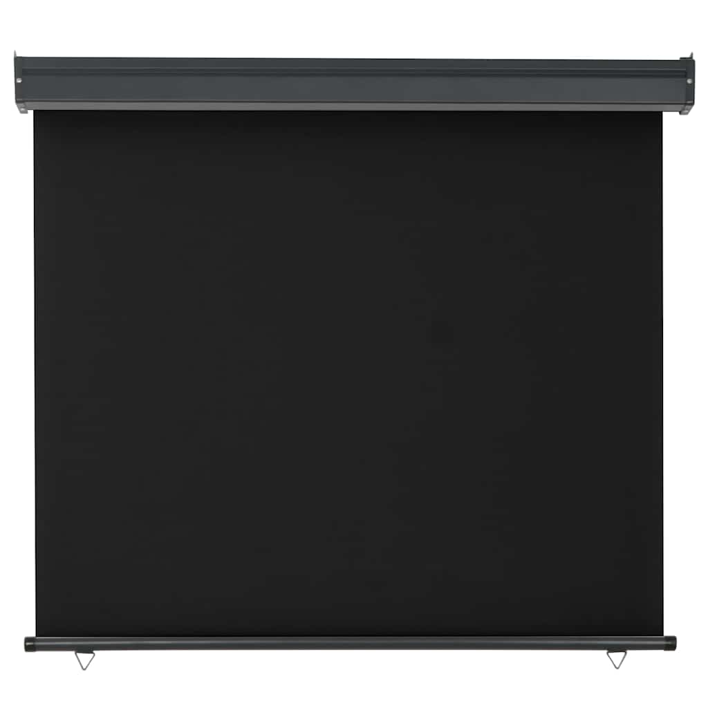 vidaXL Balcony Side Awning 125x250 cm Black 4