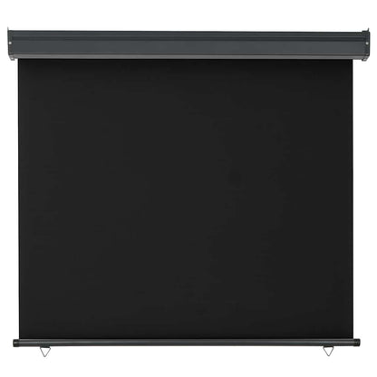 vidaXL Balcony Side Awning 125x250 cm Black 4