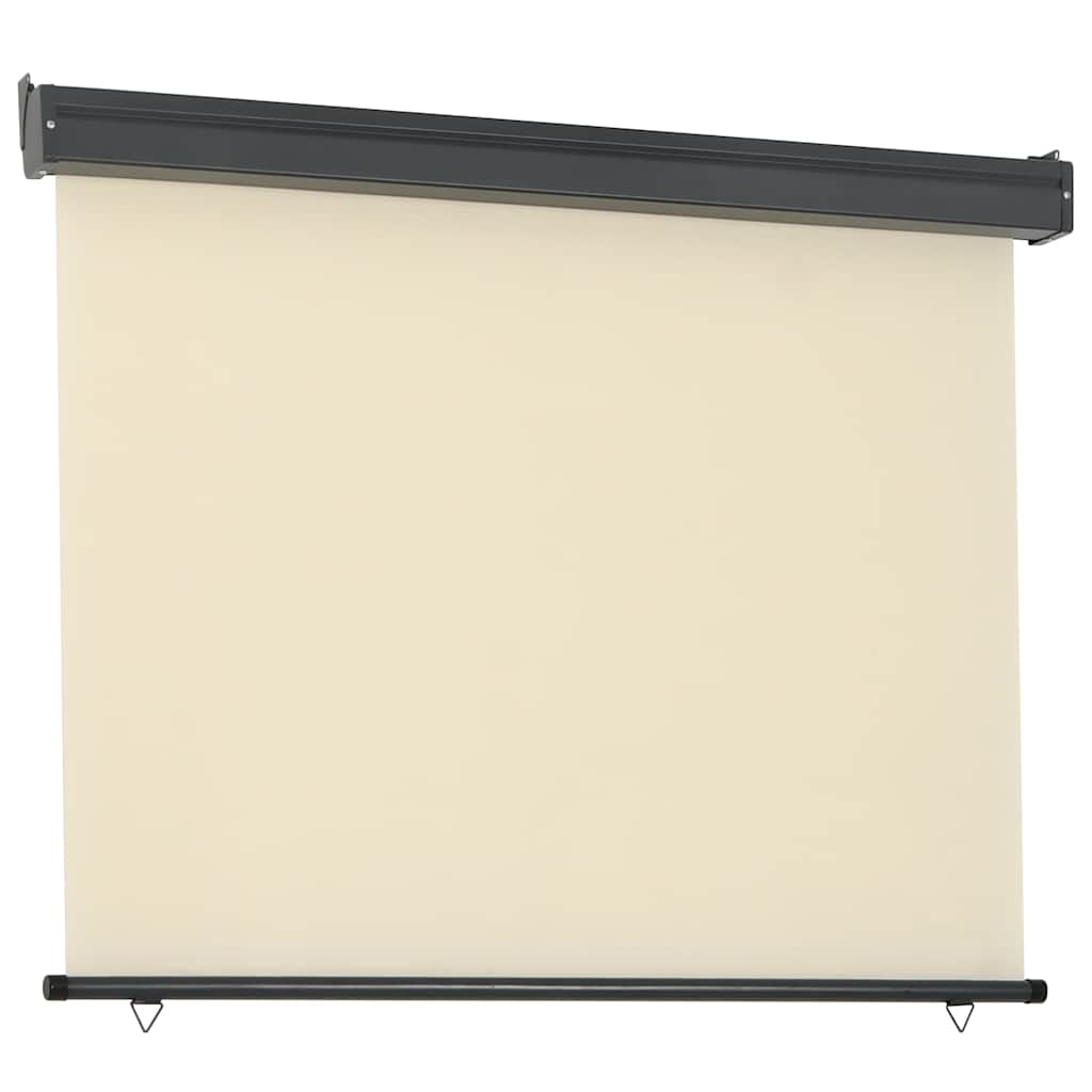 vidaXL Balcony Side Awning 125x250 cm Cream 3