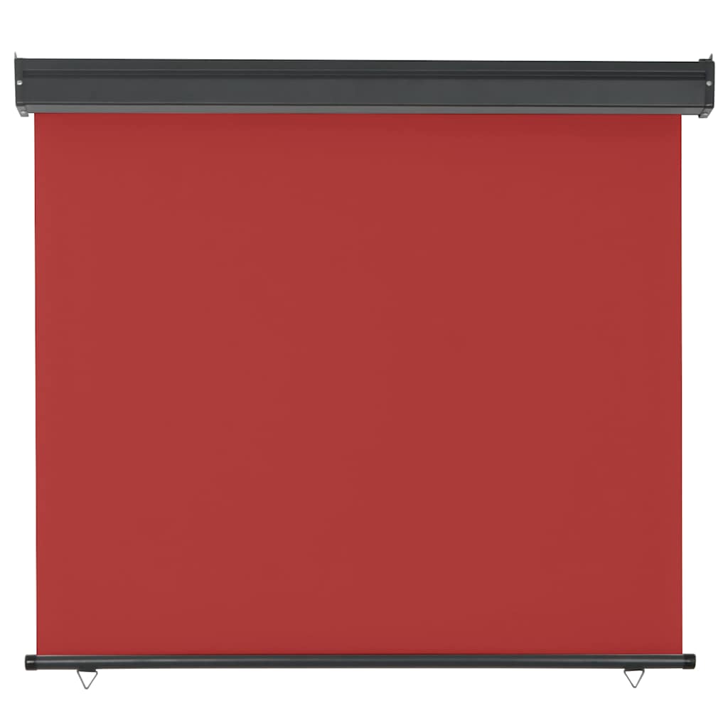 vidaXL Balcony Side Awning 125x250 cm Red 3
