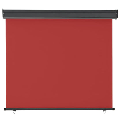 vidaXL Balcony Side Awning 125x250 cm Red 3
