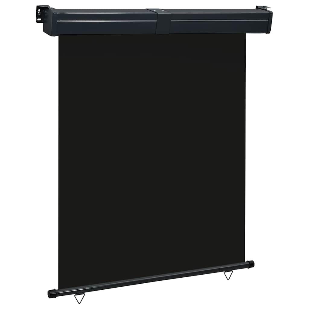 vidaXL Balcony Side Awning 145x250 cm Black 1