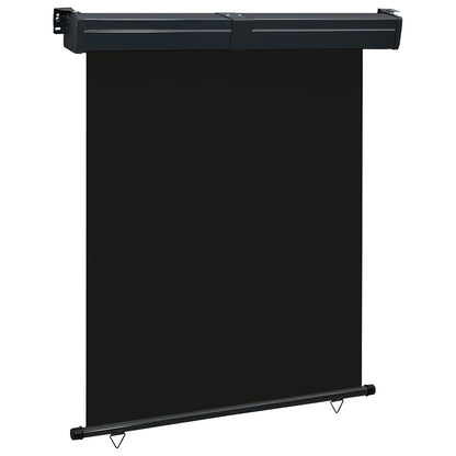 vidaXL Balcony Side Awning 145x250 cm Black 1