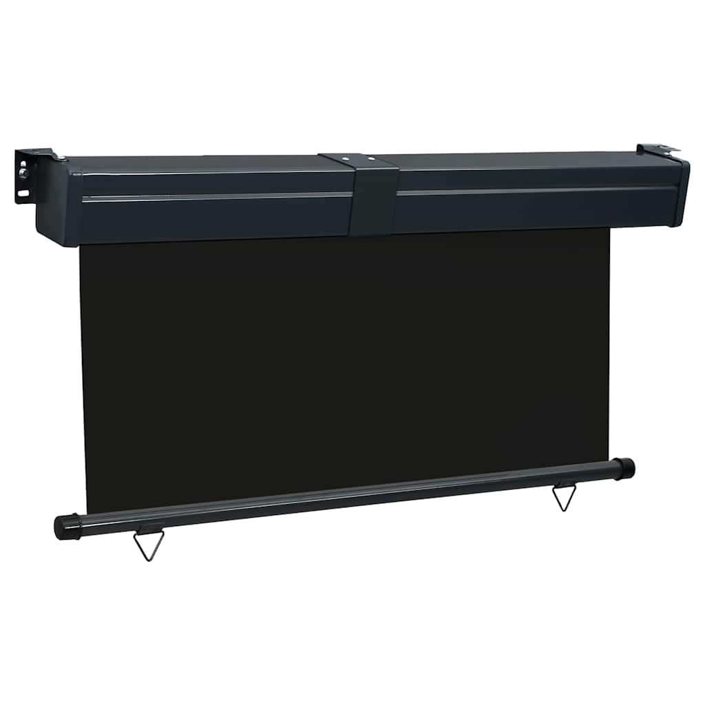 vidaXL Balcony Side Awning 145x250 cm Black 3