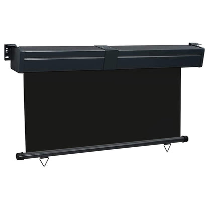 vidaXL Balcony Side Awning 145x250 cm Black 3