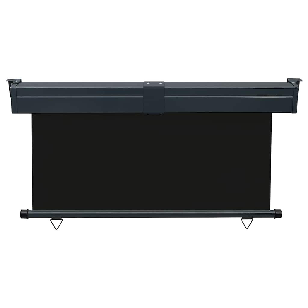 vidaXL Balcony Side Awning 145x250 cm Black 4