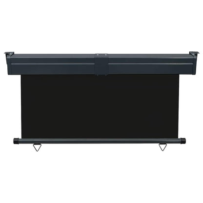vidaXL Balcony Side Awning 145x250 cm Black 4