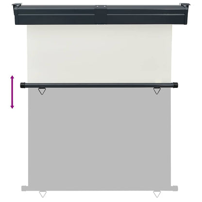vidaXL Balcony Side Awning 145x250 cm Cream 5