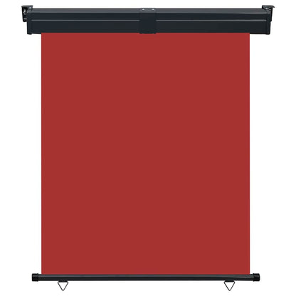 vidaXL Balcony Side Awning | Red | Polyester fabric, Steel, Aluminium 2