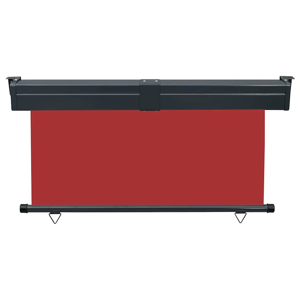 vidaXL Balcony Side Awning | Red | Polyester fabric, Steel, Aluminium 4