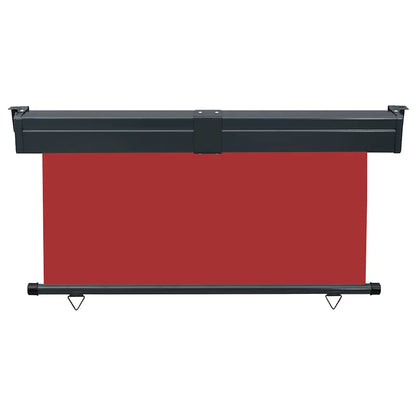 vidaXL Balcony Side Awning | Red | Polyester fabric, Steel, Aluminium 4