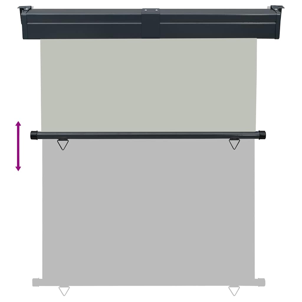 vidaXL Balcony Side Awning 145x250 cm Grey 5