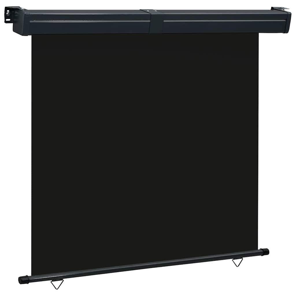 vidaXL Balcony Side Awning 165x250 cm Black 1
