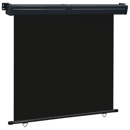 vidaXL Balcony Side Awning 165x250 cm Black 1