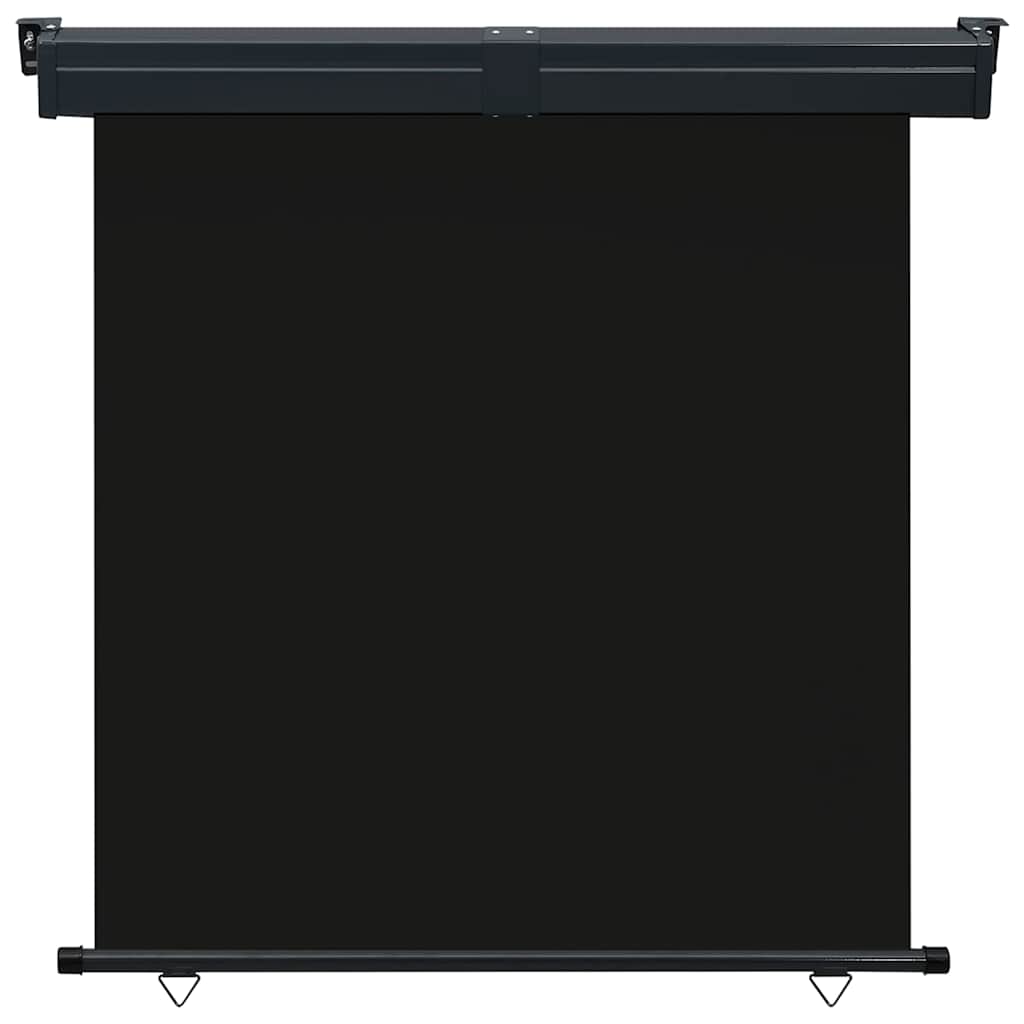 vidaXL Balcony Side Awning 165x250 cm Black 2
