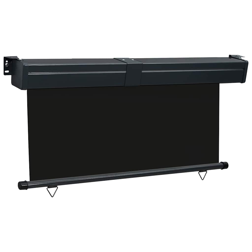 vidaXL Balcony Side Awning 165x250 cm Black 3