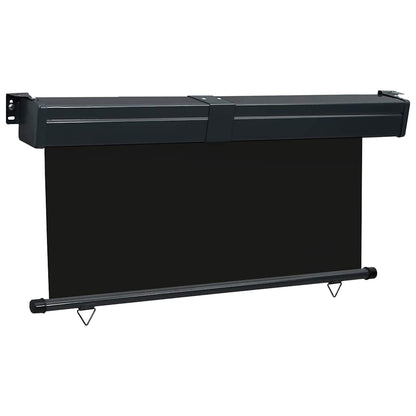 vidaXL Balcony Side Awning 165x250 cm Black 3