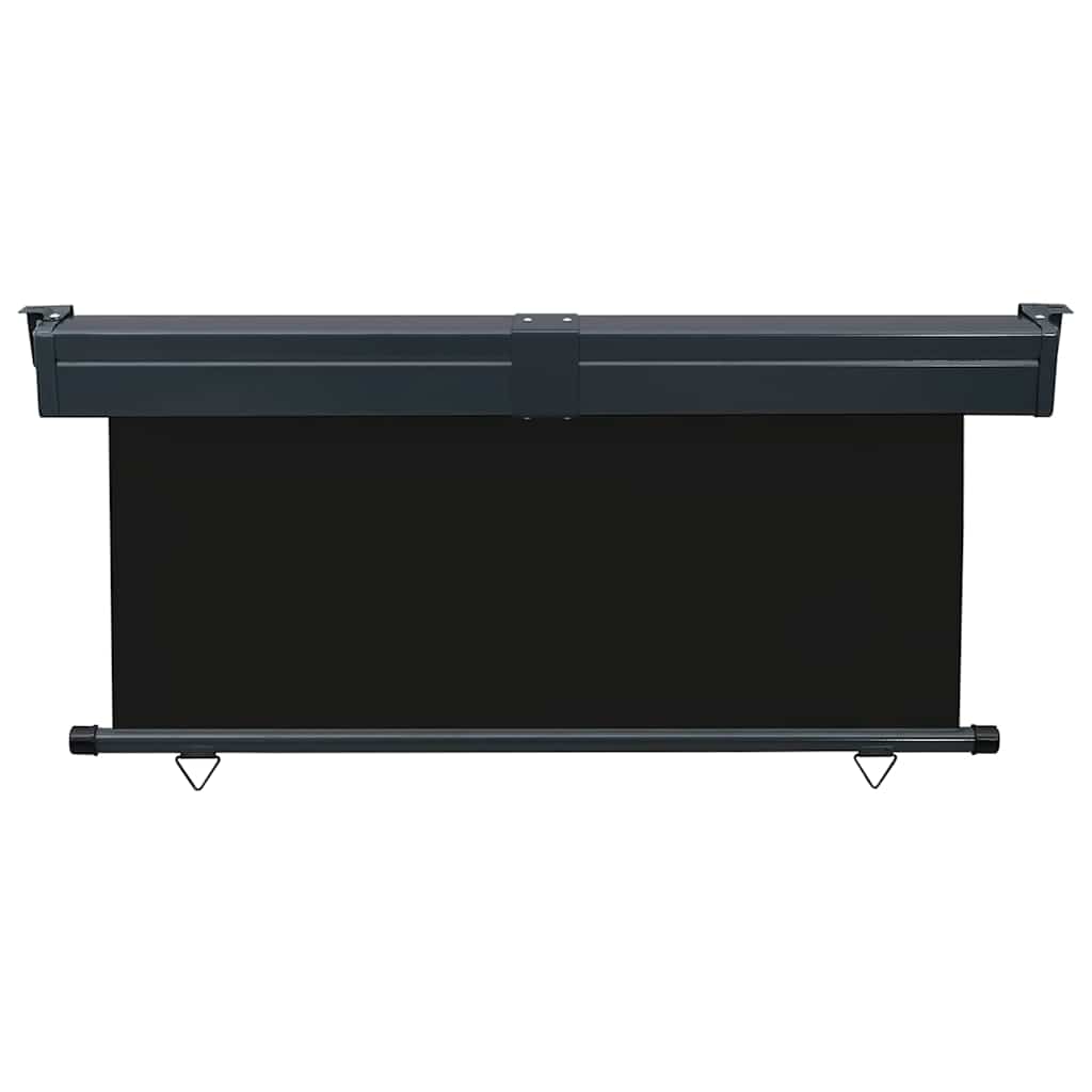 vidaXL Balcony Side Awning 165x250 cm Black 4