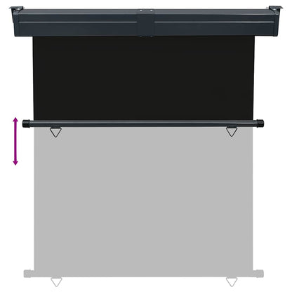 vidaXL Balcony Side Awning 165x250 cm Black 5