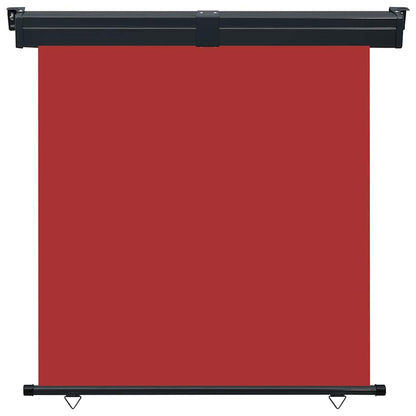 vidaXL Balcony Side Awning | Red | Steel, aluminium, 100% polyester | 165x250 cm 2